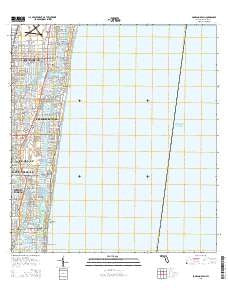 Pompano Beach Florida Current topographic map, 1:24000 scale, 7.5 X 7.5 Minute, Year 2015