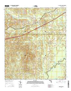 Ponce de Leon Florida Current topographic map, 1:24000 scale, 7.5 X 7.5 Minute, Year 2015