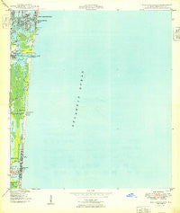 Port Everglades Florida Historical topographic map, 1:24000 scale, 7.5 X 7.5 Minute, Year 1949
