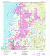 Port Richey Florida Historical topographic map, 1:24000 scale, 7.5 X 7.5 Minute, Year 1954