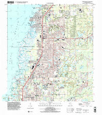 Port Richey Florida Historical topographic map, 1:24000 scale, 7.5 X 7.5 Minute, Year 1998