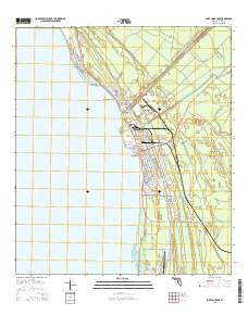 Port Saint Joe Florida Current topographic map, 1:24000 scale, 7.5 X 7.5 Minute, Year 2015