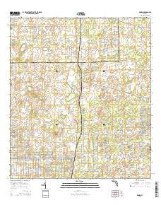 Romeo Florida Current topographic map, 1:24000 scale, 7.5 X 7.5 Minute, Year 2015