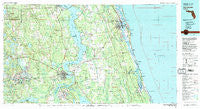 Saint Augustine Florida Historical topographic map, 1:100000 scale, 30 X 60 Minute, Year 1981