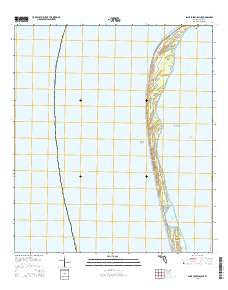 Saint Joseph Point Florida Current topographic map, 1:24000 scale, 7.5 X 7.5 Minute, Year 2015
