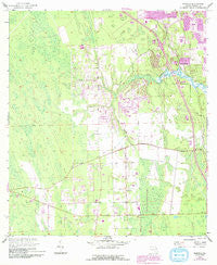 Samsula Florida Historical topographic map, 1:24000 scale, 7.5 X 7.5 Minute, Year 1952
