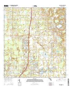 San Antonio Florida Current topographic map, 1:24000 scale, 7.5 X 7.5 Minute, Year 2015