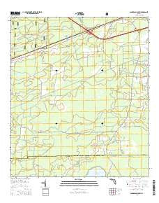 Sanderson South Florida Current topographic map, 1:24000 scale, 7.5 X 7.5 Minute, Year 2015