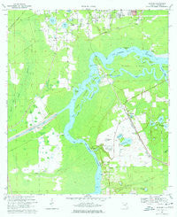 Satsuma Florida Historical topographic map, 1:24000 scale, 7.5 X 7.5 Minute, Year 1968