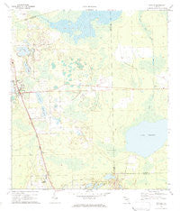 Seville Florida Historical topographic map, 1:24000 scale, 7.5 X 7.5 Minute, Year 1970