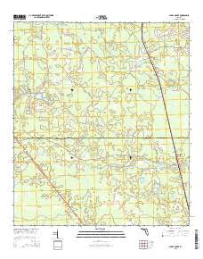 Shady Grove Florida Current topographic map, 1:24000 scale, 7.5 X 7.5 Minute, Year 2015
