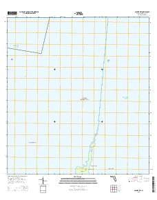 Soldier Key Florida Current topographic map, 1:24000 scale, 7.5 X 7.5 Minute, Year 2015