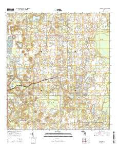 Sorrento Florida Current topographic map, 1:24000 scale, 7.5 X 7.5 Minute, Year 2015