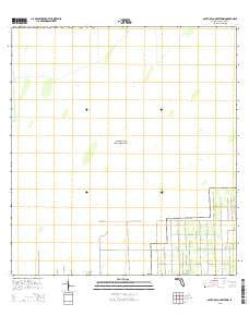 South of Coopertown Florida Current topographic map, 1:24000 scale, 7.5 X 7.5 Minute, Year 2015