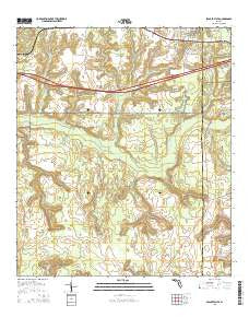 Spencer Flats Florida Current topographic map, 1:24000 scale, 7.5 X 7.5 Minute, Year 2015