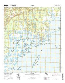 Spring Creek Florida Current topographic map, 1:24000 scale, 7.5 X 7.5 Minute, Year 2015