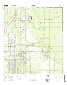Spuds Florida Current topographic map, 1:24000 scale, 7.5 X 7.5 Minute, Year 2015