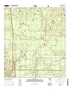 Sumatra Florida Current topographic map, 1:24000 scale, 7.5 X 7.5 Minute, Year 2015
