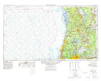 Tarpon Springs Florida Historical topographic map, 1:250000 scale, 1 X 2 Degree, Year 1955