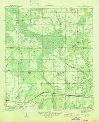 Tenmile Swamp Florida Historical topographic map, 1:31680 scale, 7.5 X 7.5 Minute, Year 1945