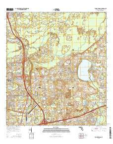 Thonotosassa Florida Current topographic map, 1:24000 scale, 7.5 X 7.5 Minute, Year 2015