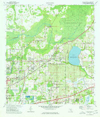 Thonotosassa Florida Historical topographic map, 1:24000 scale, 7.5 X 7.5 Minute, Year 1974