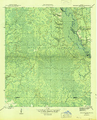Thousand Yard Bay Florida Historical topographic map, 1:31680 scale, 7.5 X 7.5 Minute, Year 1945