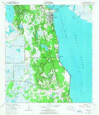 Titusville Florida Historical topographic map, 1:24000 scale, 7.5 X 7.5 Minute, Year 1949
