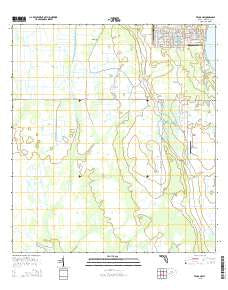 Venus NW Florida Current topographic map, 1:24000 scale, 7.5 X 7.5 Minute, Year 2015