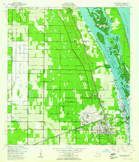 Vero Beach Florida Historical topographic map, 1:24000 scale, 7.5 X 7.5 Minute, Year 1949