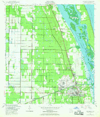 Vero Beach Florida Historical topographic map, 1:24000 scale, 7.5 X 7.5 Minute, Year 1949
