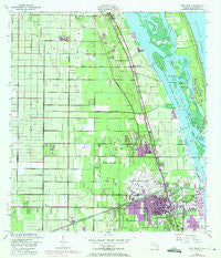 Vero Beach Florida Historical topographic map, 1:24000 scale, 7.5 X 7.5 Minute, Year 1949