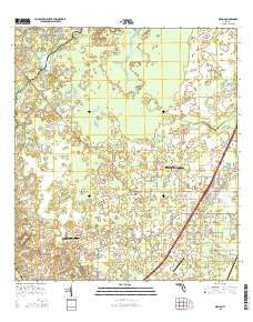 Wahoo Florida Current topographic map, 1:24000 scale, 7.5 X 7.5 Minute, Year 2015