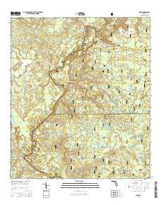 Ward Florida Current topographic map, 1:24000 scale, 7.5 X 7.5 Minute, Year 2015