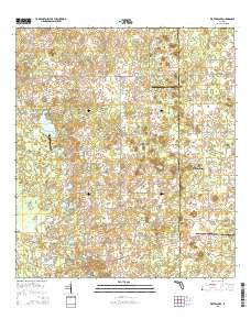 Waters Lake Florida Current topographic map, 1:24000 scale, 7.5 X 7.5 Minute, Year 2015