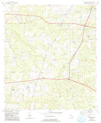 Waukeenah Florida Historical topographic map, 1:24000 scale, 7.5 X 7.5 Minute, Year 1955