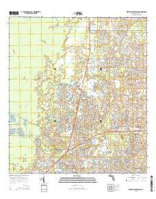 Weeki Wachee Spring Florida Current topographic map, 1:24000 scale, 7.5 X 7.5 Minute, Year 2015