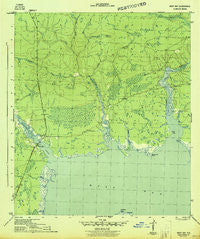 West Bay Florida Historical topographic map, 1:31680 scale, 7.5 X 7.5 Minute, Year 1944