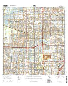 West Dixie Bend Florida Current topographic map, 1:24000 scale, 7.5 X 7.5 Minute, Year 2015