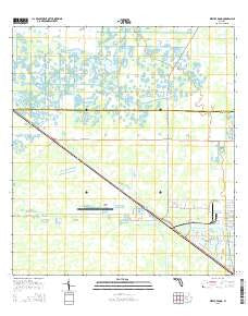 West of Rood Florida Current topographic map, 1:24000 scale, 7.5 X 7.5 Minute, Year 2015