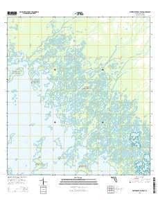 Whitewater Bay East Florida Current topographic map, 1:24000 scale, 7.5 X 7.5 Minute, Year 2015
