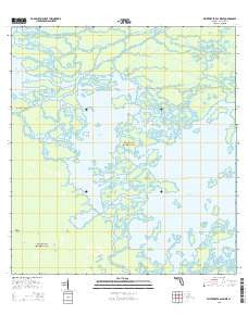 Whitewater Bay West Florida Current topographic map, 1:24000 scale, 7.5 X 7.5 Minute, Year 2015