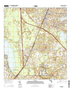 Wildwood Florida Current topographic map, 1:24000 scale, 7.5 X 7.5 Minute, Year 2015