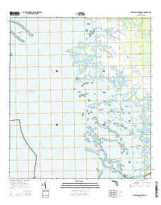 Withlacoochee Bay Florida Current topographic map, 1:24000 scale, 7.5 X 7.5 Minute, Year 2015