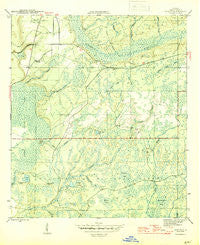 Woods Florida Historical topographic map, 1:31680 scale, 7.5 X 7.5 Minute, Year 1945