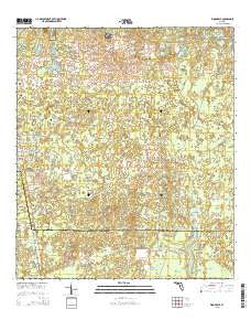 Woodville Florida Current topographic map, 1:24000 scale, 7.5 X 7.5 Minute, Year 2015