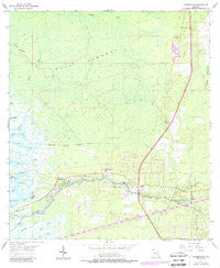 Yankeetown Florida Historical topographic map, 1:24000 scale, 7.5 X 7.5 Minute, Year 1955