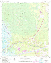 Yankeetown Florida Historical topographic map, 1:24000 scale, 7.5 X 7.5 Minute, Year 1955