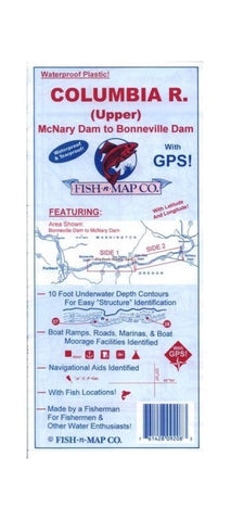 Buy map Columbia River Upper, McNary Dam to Bonneville Dam