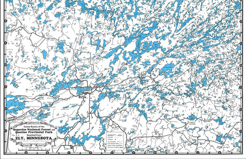 Buy map Ely Area Map - Canoe Routes